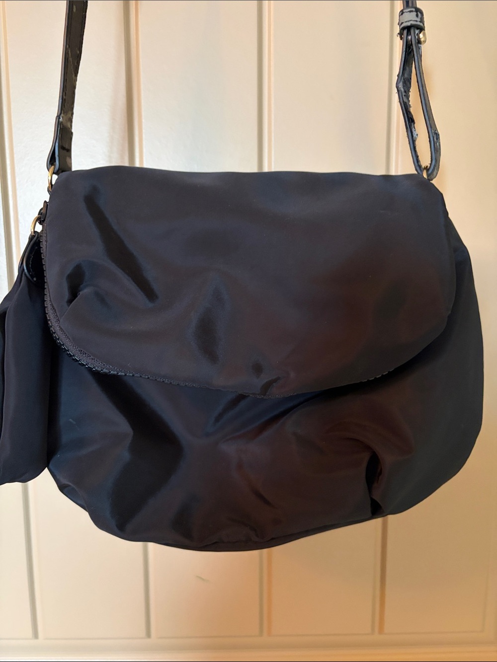 See By Chloé Black Nylon Flap Crossbody Purse Bag - As Is / Strap Wear.